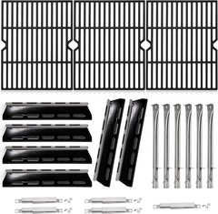 Hiorucet Grill Grates Heat Plates Burners For Kenmore 6 Burner 146.47223610 BBQ