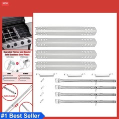 4 Burner Grill Heat Tent Shield Kit Stainless Steel 4 Pack 16 15/16 x 2 1/2