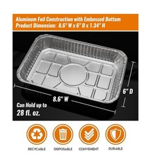 NUPICK 20 Pack 6415 Drip Pans Compatible for Weber Spirit Series, Genesis Ser…