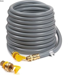 56 Feet 3/4-inch ID Natural Gas Hose with Quick Disconnect Fittings, 56FT