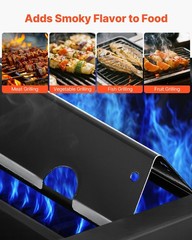 8-Pack 17in Porcelain-Enameled Steel Flavorizer Bars & Heat Deflectors