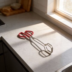 Food Serving Tongs Stainless Steel with Rubber Grip Handle for Kitchen Use