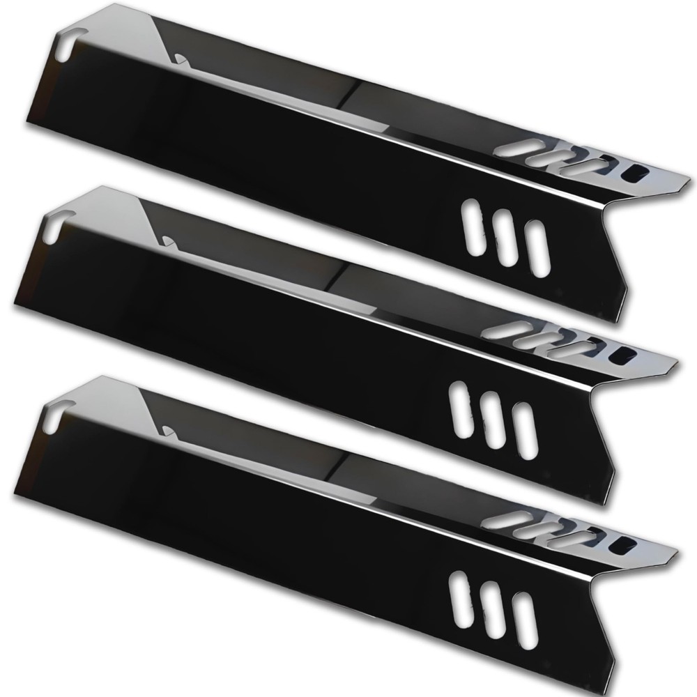 3 PCS 143/16 Inch Porcelain Steel Heat Plate Fits Master Cook Backyard Grill