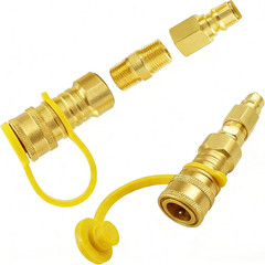3/8 Inch Natural Gas Quick Connect Fittings, Natural and Propane LP Hose Extensi
