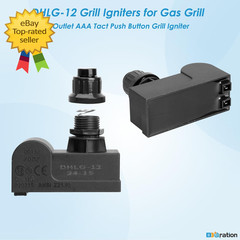 Grill Igniter Replacement 2 Outlet AAA Push Button Ignition Module for Charbroil