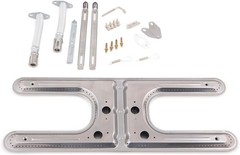 Universal Fit 19-Inch Stainless Steel Grill H Burner with Flexible Venturi Tubes