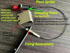 Effortless Ignition: 11.8” Push Button Piezo Igniter Kit for Heaters & Grills