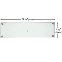 3 Embers Gas Grill Hood Glass: 7480-601-7480-G