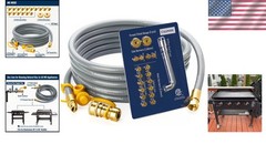 15FT Safe and Easy Natural Gas Conversion Kit for Blackstone 28” & 36” Griddles