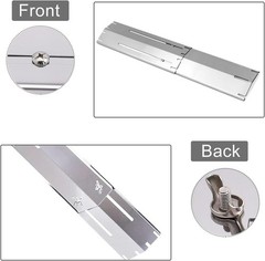 Universal Adjustable Tent Shield, Stainless Steel Heat Plate, Grill Burner Co…