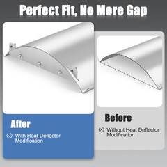 Heat Deflector Mod for Pit Boss Austin XL Pro Series BCA012 Baffle Diffuser