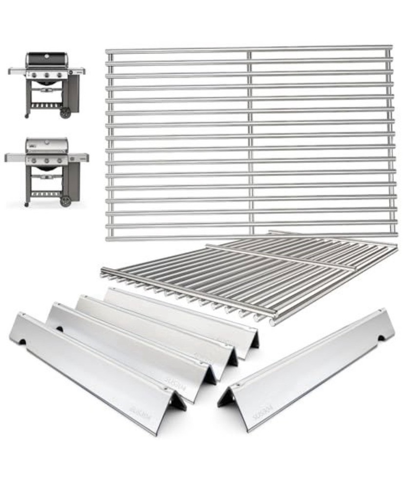GENESIS II 300 GRILL PARTS KIT GS4 E/S-310 315 325 330 335 SS GRATES NEW