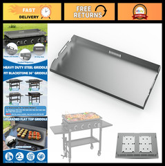 36″ Griddle Replacement Top for 36″ 4 Burner Grill, Heavy Carbon Steel Flat Top,