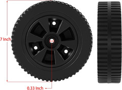 G437-0037-W1 Grill Wheels Replacement Parts for Charbroil Wheels Gas2Coal 463344