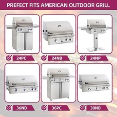 3-Pack Stainless Steel Burner Set for American Outdoor Grill