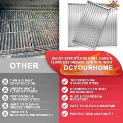17″ Charbroil Infrared Emitter Grates 304 Stainless Steel Warp-Resistant