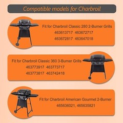 Grill Parts for Charbroil Classic 280 2-Burner Grill Heat Plates Kit FREE SHIP