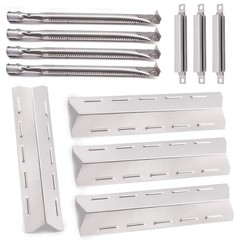 4-Pack Grill Parts Replacement – Heat Plates, Burners & Crossover Tubes for Kenm