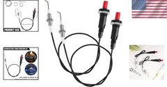 Versatile Piezo Igniter Kit: 2pcs Spark Ignition for Gas Grills & Kitchen Use