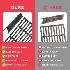 Spirit E-310 Grill Parts 7638 Grill Grates 7636 Flavorizer Bars for Weber Spirit