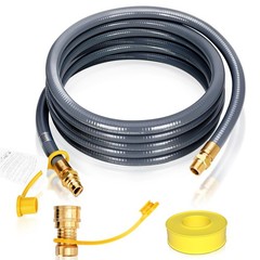 24FT 3/4″ Natural Gas Hose Quick Connect CSA Certified Grill Generator