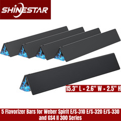 5-Pack 15.3″ Flavorizer Bars for Weber Spirit E/S-310 320 330 & GS4 II 300