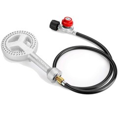 High Pressure Cast-Iron Propane Burner Head,Round Burner Head with 20 PSIG Ad…