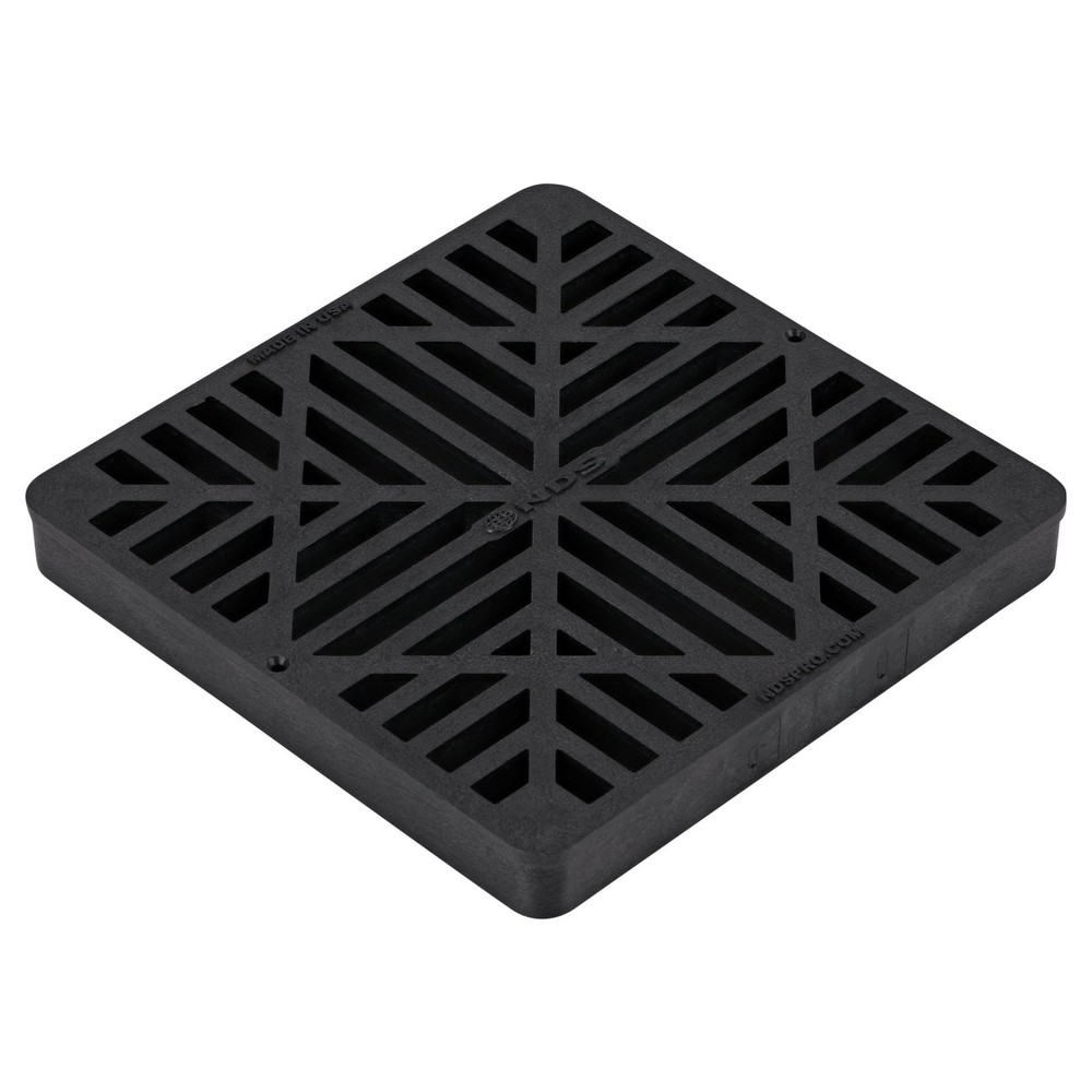 980G Square Catch Basin Drain Grate, Diamond Design Fits 9Inch Catch Basin Drain