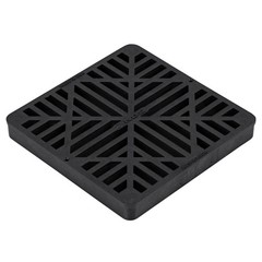 980G Square Catch Basin Drain Grate, Diamond Design Fits 9Inch Catch Basin Drain