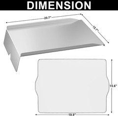Grill Grease Tray Drip Pan Heat Baffle W/Bac507 Drip Tray Liners for Traeger