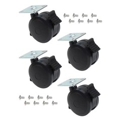 Replacement Locking Casters Set for Weber Grill Models 46110001 46810001