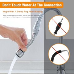 Meat Probe Replacement for Pellet Grills, 2.5mm Plug Temperature Probe