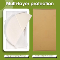 Half-Moon Ceramic Heat Deflector Plates for Kamado Joe Classic I, II, Iii,Big Gr