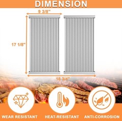 17 1/8 X 9 3/8″ Grill Emitter Grates for Charbroil TRUInfrared 2 Burner 46364…
