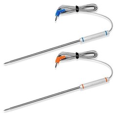 Set of 2 Replacement Probes for Thermopro TP20 TP17 TP07 TP06S Cooking