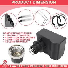 Grill Igniter Kit for Blackstone 36 Inch Griddle Igniter Replacement, Updated…