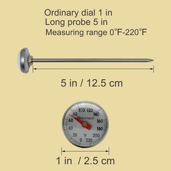 Kitchen Food-Cooking Meat Coffee Thermometer – Pocket Espresso 1pcs