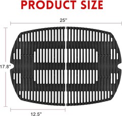 7646 7584 Grill Grates for Weber Q3200 Q320 Q300 Q3000 Q3100 Gas Grills, 17.8…