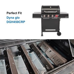 4 PCS Grill Heat Plate DynaGlo DGH450CRP 4 Burner Porcelain Steel