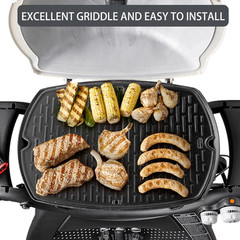 7582 Griddle Full Size Grill for Weber Q100 Q120 Q140 Q1000 Q1400