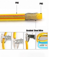 Reinforced Braided Hose PVC With Steel Wire For Air, Gas, Water Heater Lpg Hoses