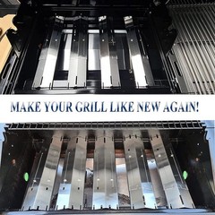 Universal Adjustable Stainless Steel Heat Plate Shield, Heat Tent, Flavorizer…