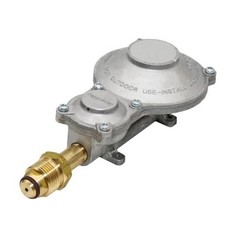 Horizontal Mounted 2-Stage Propane LP Regulator with POL for RVs, 300,000 BTU