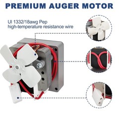 2.0 RPM Auger Motor Replacement Parts, Upgraded Barbecue Auger Motor Replacement