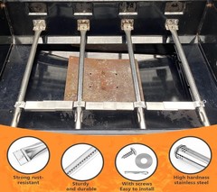 Compatible Stainless Steel Parts for Charbroil Advantage Grill – Easy Install