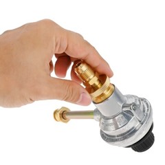Grill Regulator Valve w 1lb Brass Adapter for Char Broil Grill2Go 2012 29103224A