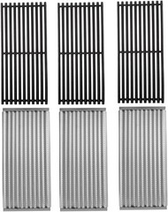 17″ Grill Grates and Emitter for Charbroil TRU Infrared 3-Burner Gas Grill.