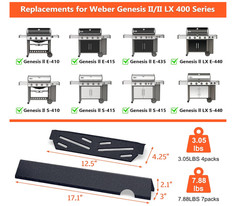 17″ Flavorizer Bars & Grill Heat Deflectors for 2017+ Weber Genesis II/LX 400