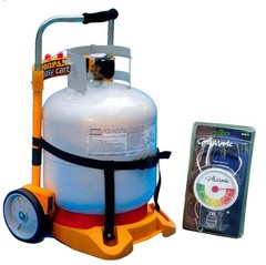 Hensita Propane Easy Cart Portable Lp Tank Carrier Cylinder Dolly For Bbq Grill
