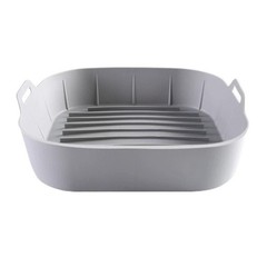 Reusable Silicone Baking Trays for Air Fryer Set of 2 Food Safe Nonstick Mats